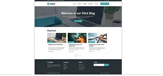 SiteX CMS Frontend Theme